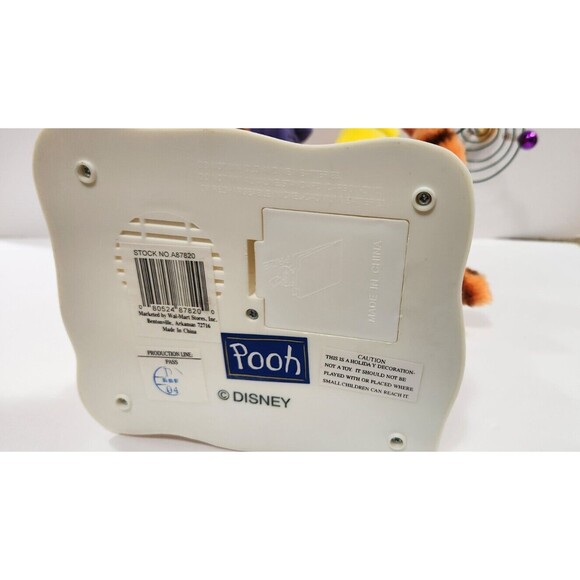 Disney Telco Motion-ette Animated Christmas Tigger 15" Wire Tree & Mittens WORKS - Picture 5 of 11